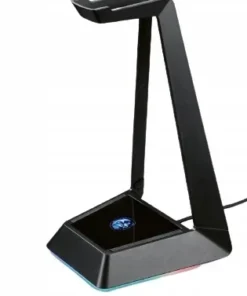 Stojak na słuchawki RGB z gniazdami USB
