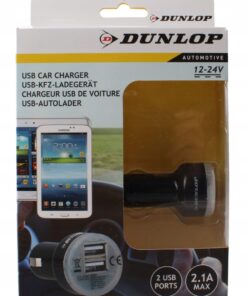 Samochodowa Ładowarka USB Dunlop 2xUSB 12/24V