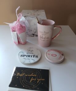 Alternative view of 🎁 ELEGANCKI Zestaw Prezentowy KUBEK z Pokrywką + Skarpetki - NOWY! 🎁