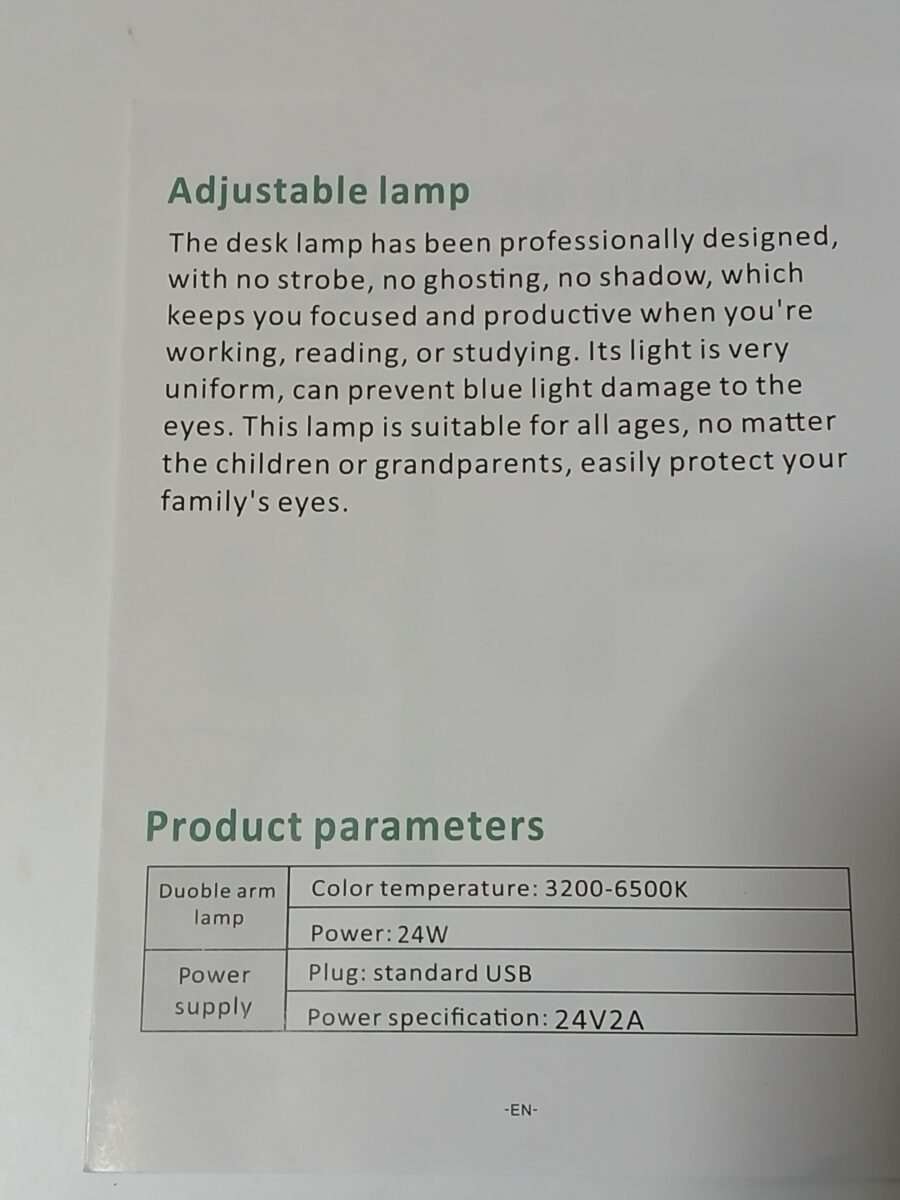 Podwójna Lampka Biurkowa LED 24W + Ładowarka Indukcyjna Qi - obrazek 8