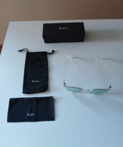 Nowoczesne okulary ARJIEN | Transparentne oprawki | Kompletny zestaw
