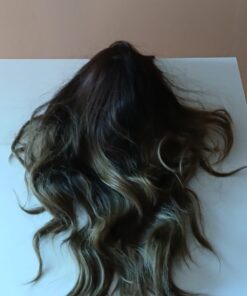 Peruka OUFEI Long Wavy – Piękne Fale Ombre, Naturalny Wygląd