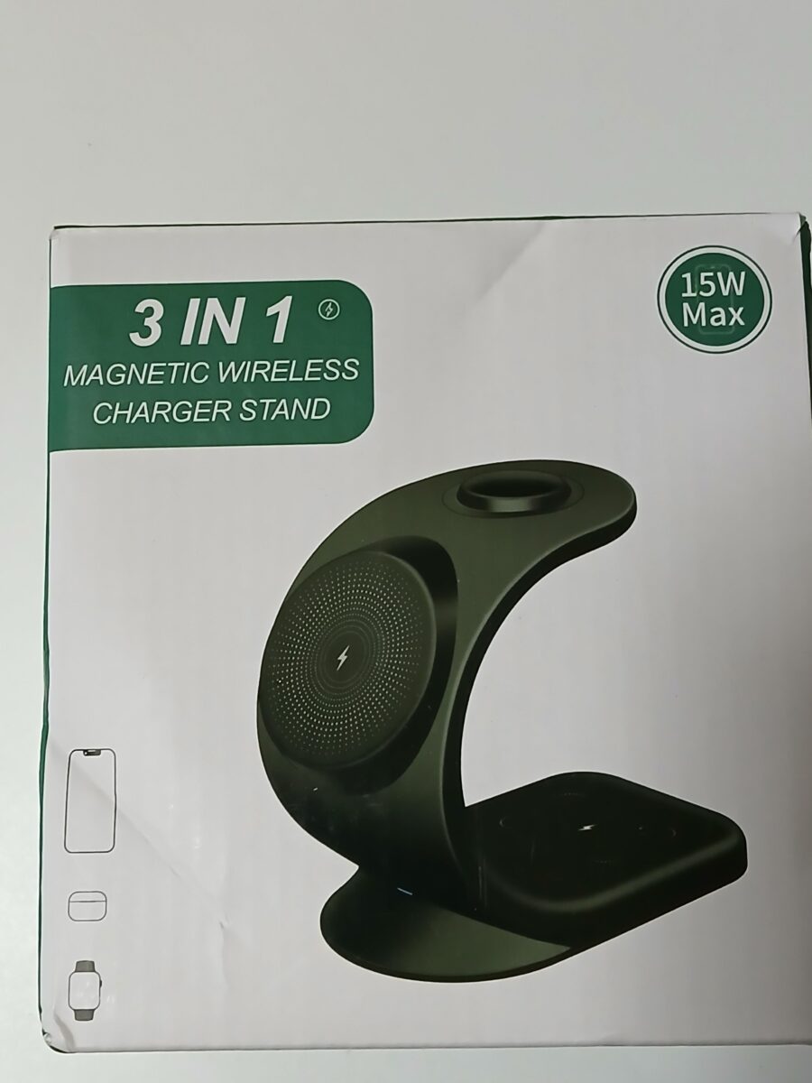 Magnetyczna Ładowarka Indukcyjna 3w1 (15W Max) - obrazek 2