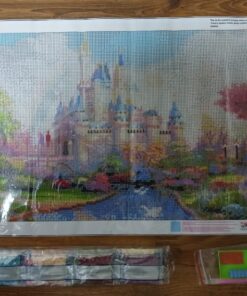 Alternative view of 🌟 Zestaw do Mozaiki Diamentowej Diamond Painting 70x40 - Zamek