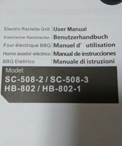 Grill Raclette Hengbo 700W + 3 patelnie + 3 łopatki - obrazek 7
