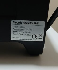 Grill Raclette Hengbo 700W + 3 patelnie + 3 łopatki - obrazek 8