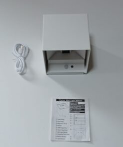 Nowoczesny bezprzewodowy kinkiet LED 6W, czujnik ruchu, bateria 3600mAh