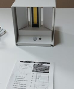 Alternative view of Nowoczesny bezprzewodowy kinkiet LED 6W, czujnik ruchu, bateria 3600mAh