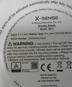 Zestaw 10x czujnik dymu X-SENSE SD11 certyfikat TÜV - obrazek 6