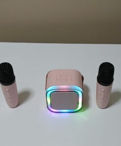 Alternative view of Przenośne karaoke BT K12, 2 bezprzewodowe mikrofony, odświetlenie RGB