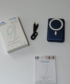 Powerbank MagSafe Yiisonger 10000mAh ładowanie indukcyjne 15W wyświetlacz LCD