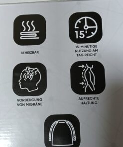 Podgrzewana poduszka masażer szyi i karku ESTIO - obrazek 8
