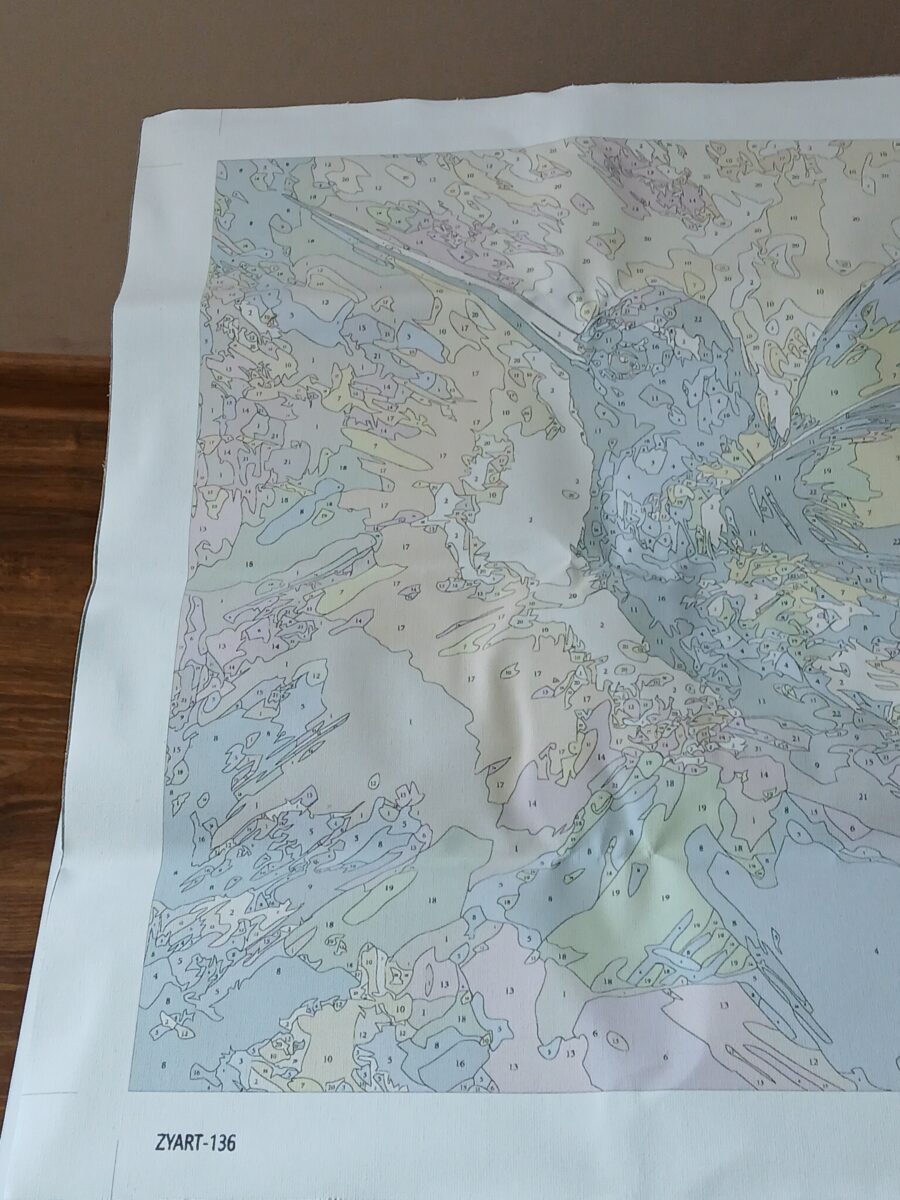 Malowanie po numerach zestaw DIY 40x50 cm kompletny set Koliber - obrazek 2