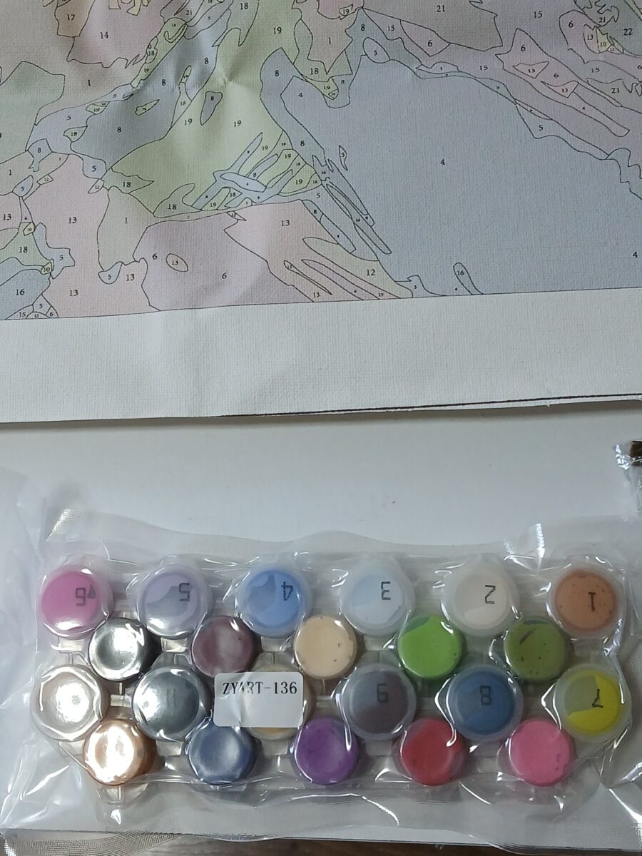 Malowanie po numerach zestaw DIY 40x50 cm kompletny set Koliber - obrazek 4