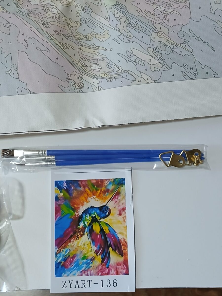 Malowanie po numerach zestaw DIY 40x50 cm kompletny set Koliber - obrazek 5