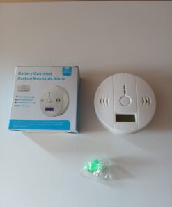 Bateryjny czujnik czadu LCD detektor tlenku węgla alarm 85dB wysoka dokładność