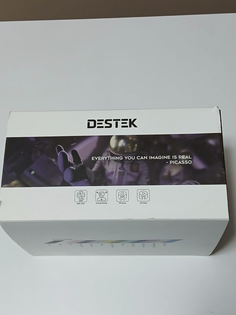 Gogle VR DESTEK V5 pole widzenia 110° soczewki Anti-Blue Light