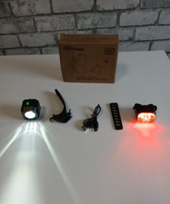 Profesjonalny zestaw lampek rowerowych LED Toptrek