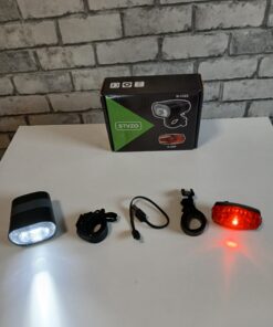 🚴‍♂️ Profesjonalny Zestaw Lampek Rowerowych LED | Model K-1323 + K-655 | Certyfikat StVZO 🌟