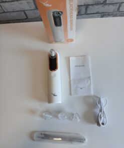 Odkurzacz do wągrów wąsy zaskórników Blackhead Remover Y002 LED zestaw