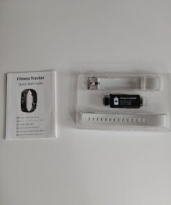 Opaska sportowa LEBEXY Fitness Tracker S5 smartband biała krokomierz