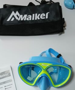 Alternative view of Zestaw do snorkelingu MALKER maska + fajka szyba hartowana + worek