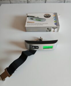 Cyfrowa waga bagażowa wisząca do walizek 50kg LCD podświetlana