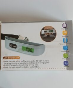 Cyfrowa waga bagażowa wisząca do walizek 50kg LCD podświetlana - obrazek 4