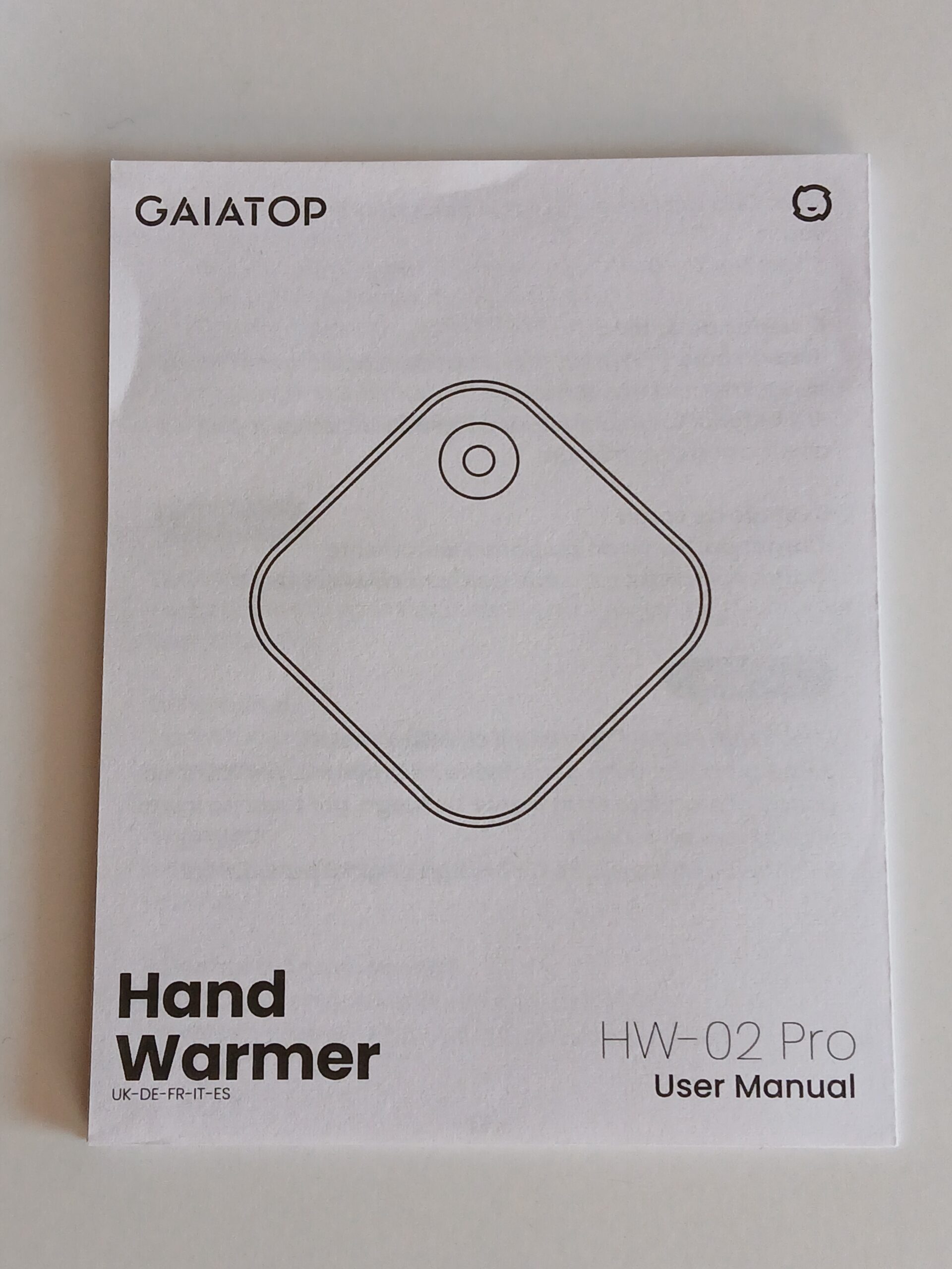 Akumulatorowy podgrzewacz do rąk Gaiatop HW-02 Pro USB-C kieszonkowy - obrazek 2