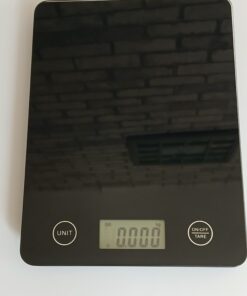 Waga kuchenna elektroniczna czarna dotykowa tarowanie LCD