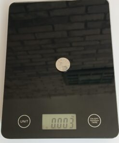 Alternative view of Waga kuchenna elektroniczna czarna dotykowa tarowanie LCD