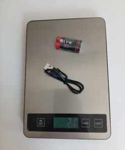 Waga kuchenna cyfrowa Izeyu stal nierdzewna do 15kg ładowana USB baterie