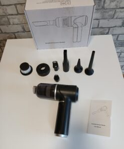 Odkurzacz samochodowy bezprzewodowy ręczny Piarhlie YC-681X1 mocny komplet