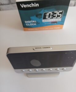 Zegar cyfrowy budzik LED Venchin U2 RGB - obrazek 2