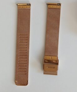 Elegancki smartwatch opaska Rose Gold + 2 paski (Mesh + Silikon) - obrazek 4
