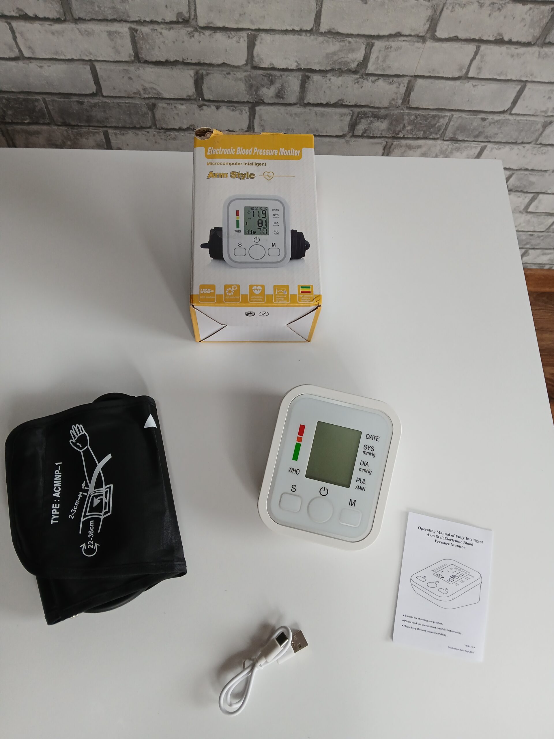 Ciśnieniomierz naramienny automatyczny cyfrowy LCD