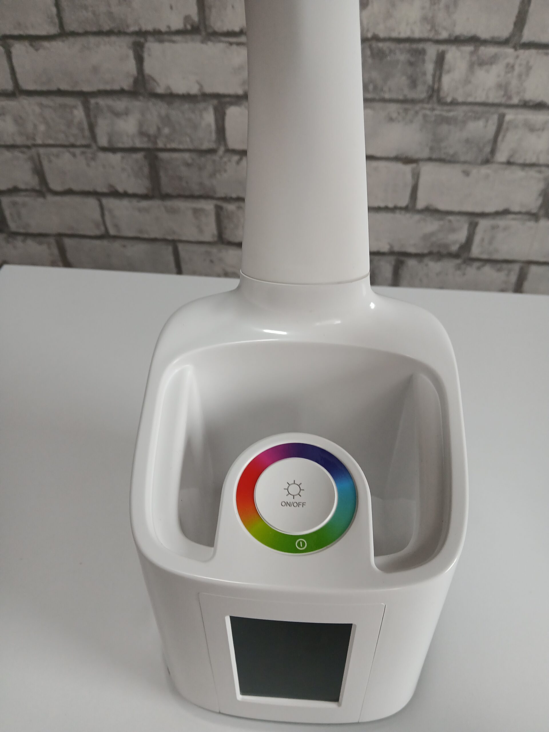 Lampka biurkowa LED zegar termometr przybornik RGB multicolor - obrazek 5