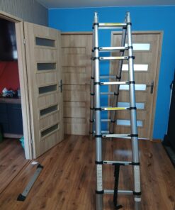 Drabina teleskopowa aluminiowa przegubowa 2w1 łączona (5m / 2.5m+2.5m) nowa