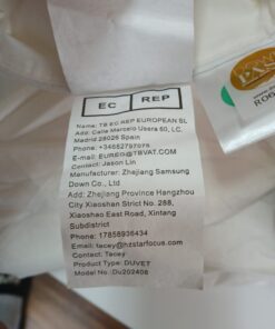 Kołdra puchowa całoroczna 10.5 TOG 100% bawełna Downpass Oeko-Tex - obrazek 4