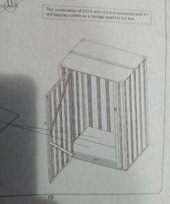 Szafa ogrodowa metalowa domek narzędziowy schowek