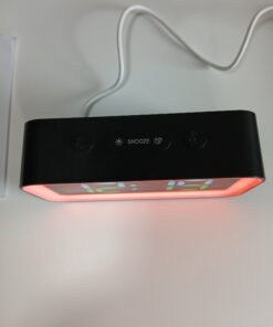 Zegar budzik cyfrowy RGB Mosuo GS-202-2 lampka nocna podświetlenie - obrazek 4