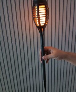 Alternative view of Lampa solarna pochodnia LED z efektem płomienia – Zestaw 6 szt.