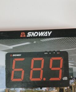 Cyfrowy decybelomierz miernik hałasu SNDWAY SW-525B zintegrowana bateria akumulator