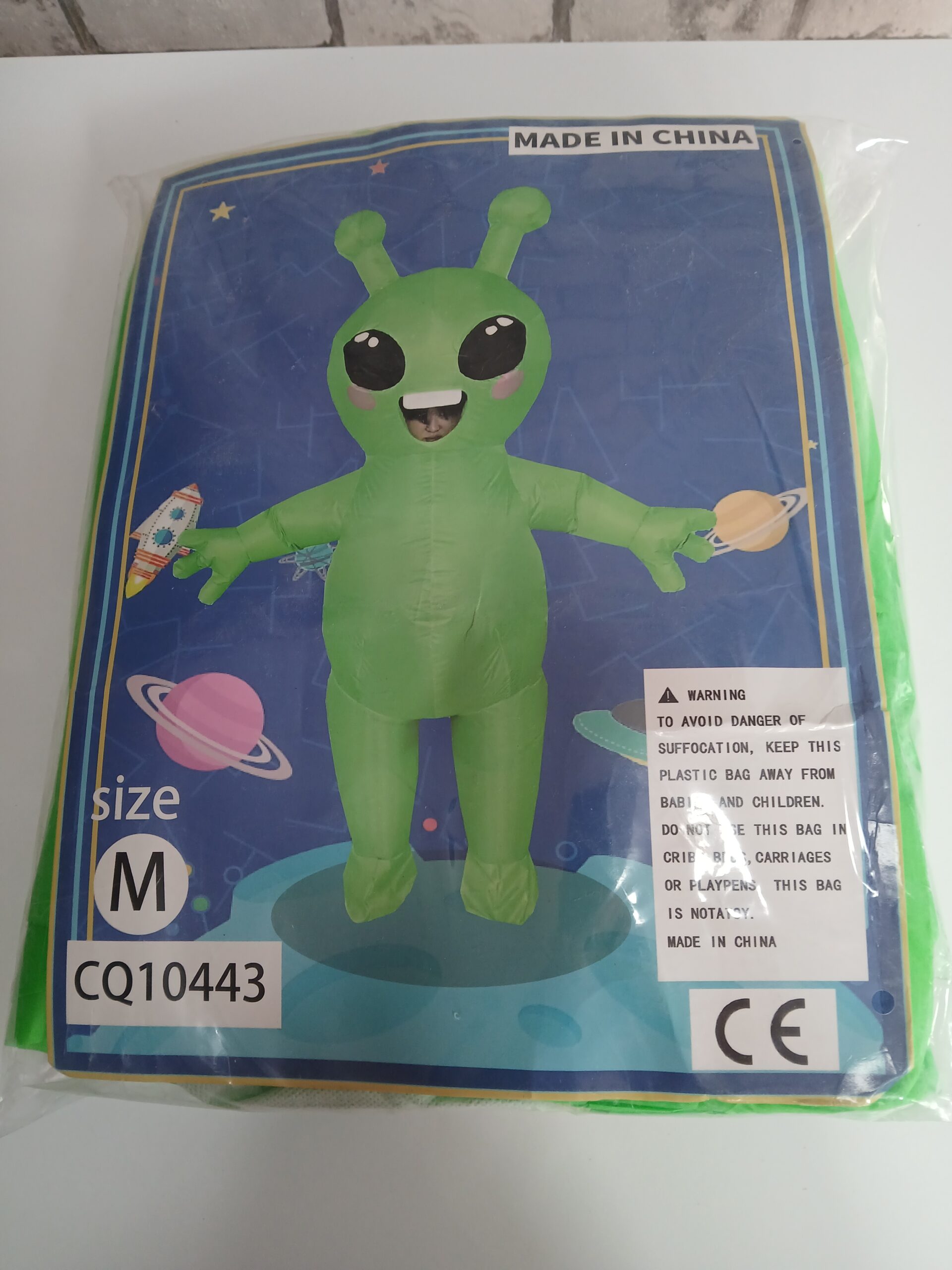 Dmuchany kostium obcy / kosmita Goenb rozmiar M - obrazek 6