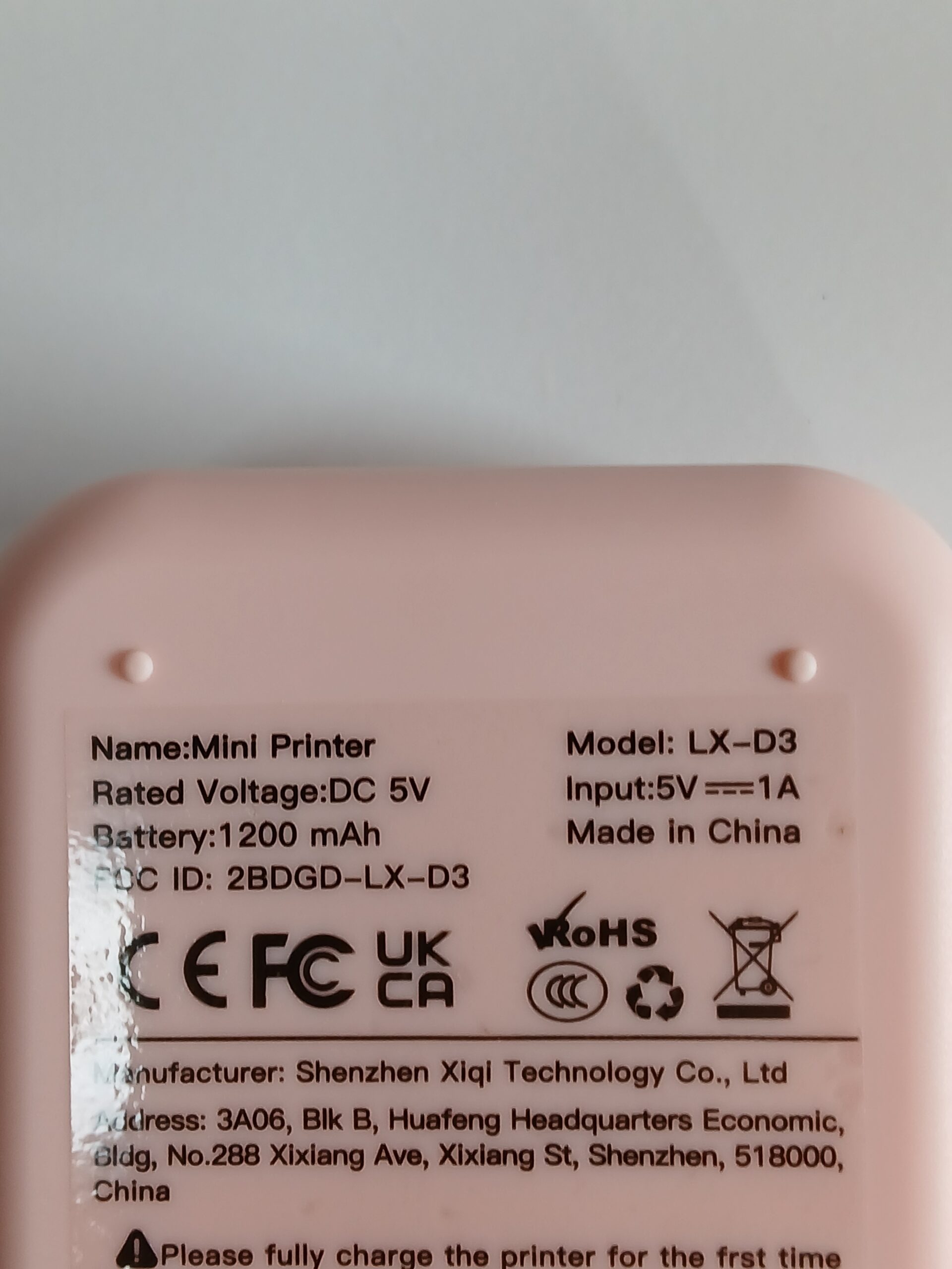 Mini drukarka termiczna Bluetooth różowa LX-D3 + rolki papieru - obrazek 6