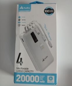 Powerbank 20000 mAh FixRix wbudowane kable 4in1 - obrazek 8