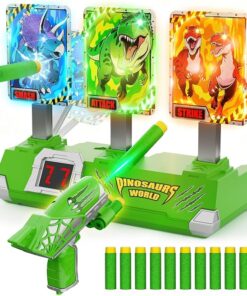 Gra zręcznościowa strzelanie do celu dinozaury licznik LED pistolet
