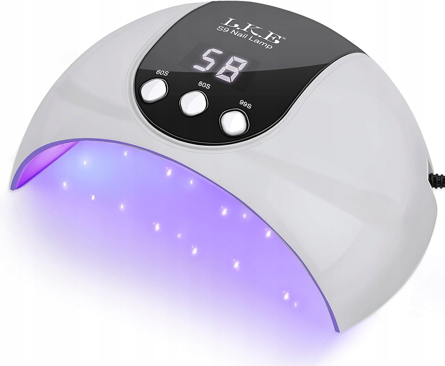 Lampa do paznokci LED UV LKE S9 do manicure hybrydowego