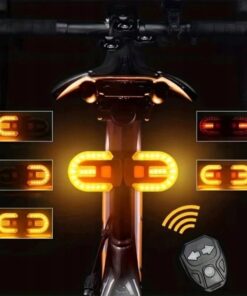 Rowerowe kierunkowskazy tylne bezprzewodowe pilot LED USB FY-1825